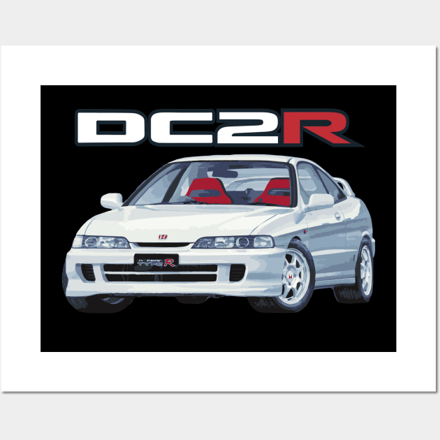 INTEGRA Championship White type r DC2R Wall Art by cowtown_cowboy